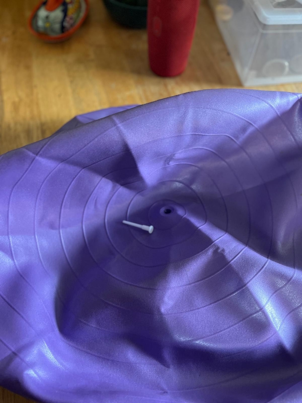 Purple Inflatable Exercise Ball Replacement Plug